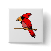 Cartoon Cardinal Buttons