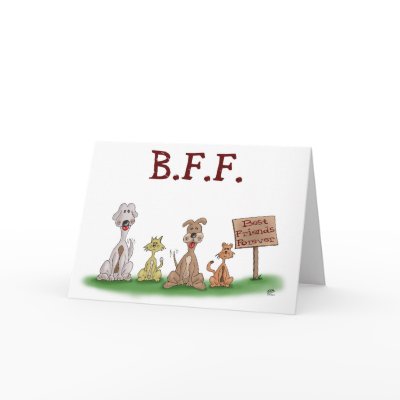 Cartoon Cards: Best Friends Forever by nopolymon