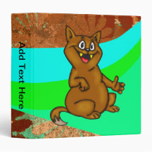 Cartoon Cat Avery Binder