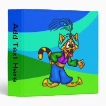 Cartoon Cat Genie Avery Binder