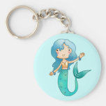 Cartoon Cheerful Mermaid Keychains