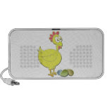 Cartoon Chicken and Eggs Art Mp3 Speakers