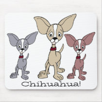 Cartoon Chihuahua 302 01Ab Mouse Mats
