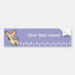 Cartoon Chihuahua (smooth coat) Bumper Stickers