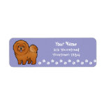 Cartoon Chow Chow Return Address Label