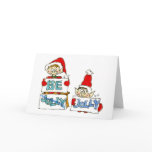 Cartoon Christmas Elf: Be Jelly Jolly Card