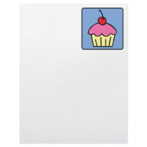 Cartoon Clip Art Cupcake Frosting Cherry Dessert Custom Letterhead