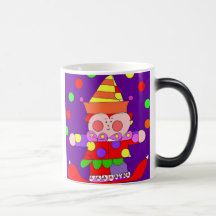 cartoon clown mug