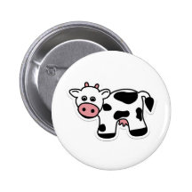 Cartoon Cow Pin