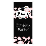 Cartoon cow, rack card