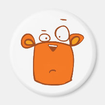 cartoon cute animals - squirrel refrigerator magnets