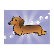Cartoon Dachshund (longhair)