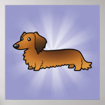 Cartoon Dachshund (longhair)