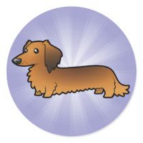 Cartoon Dachshund (longhair)