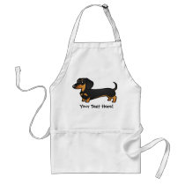Cartoon Dachshund (smooth coat) Apron