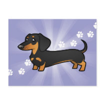 Cartoon Dachshund (smooth coat)