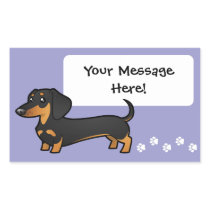 Cartoon Dachshund (smooth coat)