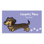 Cartoon Dachshund (wirehair) Business Card