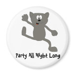 Cartoon Dancing Cat Fridge Magnet