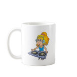 Cartoon DJ girl mugs