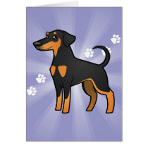 Cartoon Doberman Pinscher (floppy ears)