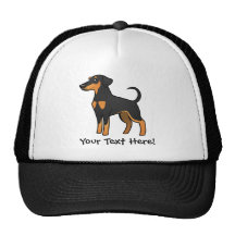 Cartoon Doberman Pinscher (floppy ears) Mesh Hat