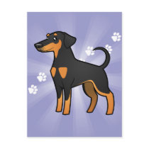 Cartoon Doberman Pinscher (floppy ears)