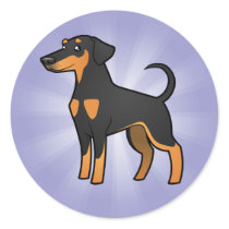 Cartoon Doberman Pinscher (floppy ears)