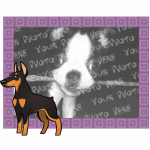 Cartoon Doberman Pinscher (pointy ears) Acrylic Cut Outs