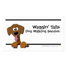 Cartoon Dog Business Card Template