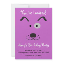 Cartoon Dog Face Illustration