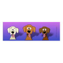 Cartoon Dogs Mini Bookmarks