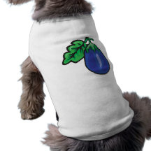 cartoon eggplant dog clothing