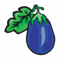 cartoon eggplant cut out