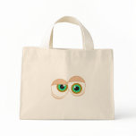 Cartoon eyes tote bags