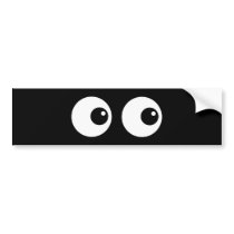 Cartoon Eyes Bumper Sticker