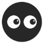 Cartoon Eyes Round Stickers
