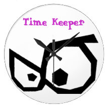 Cartoon Eyes Time Keeper Wall Clock
