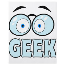 Cartoon Eyes With Glasses GEEK Flyer