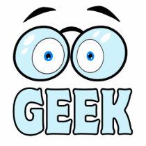 Cartoon Eyes With Glasses GEEK Photo Sculpture