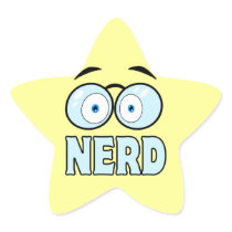 Cartoon Eyes With Glasses NERD Sticker