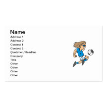 Cartoon Female Soccer  Star T-shirts and Gifts Business Cards