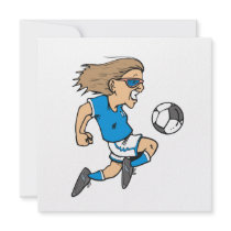 Cartoon Female Soccer  Star T-shirts and Gifts Announcement