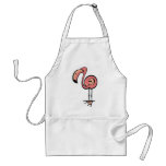 Cartoon Flamingo Aprons