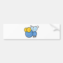 Cartoon Fly Bumper Stickers