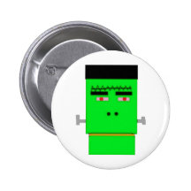 Cartoon Frankenstein Pinback Button