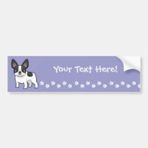 Cartoon French Bulldog Bumper Stickers