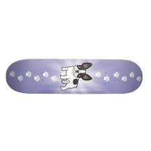 Cartoon French Bulldog Custom Skate Board