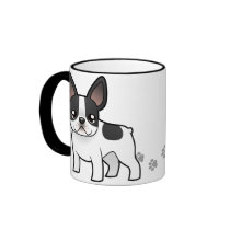 Cartoon French Bulldog Coffee Mug