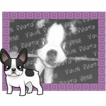 Cartoon French Bulldog Photo Sculptures